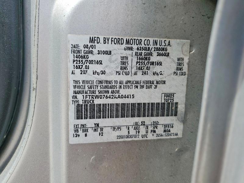 2002 Ford F150 Supercrew