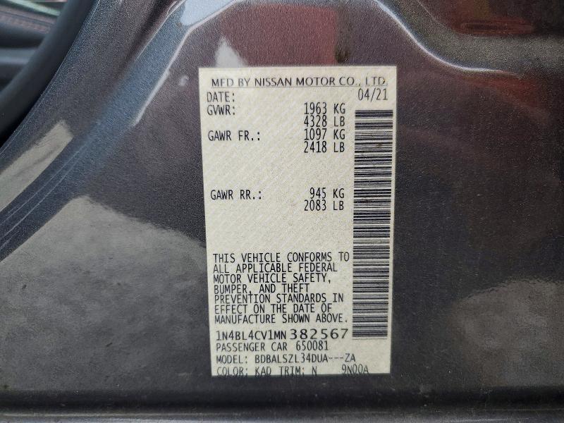 2021 Nissan Altima 2.5 sr