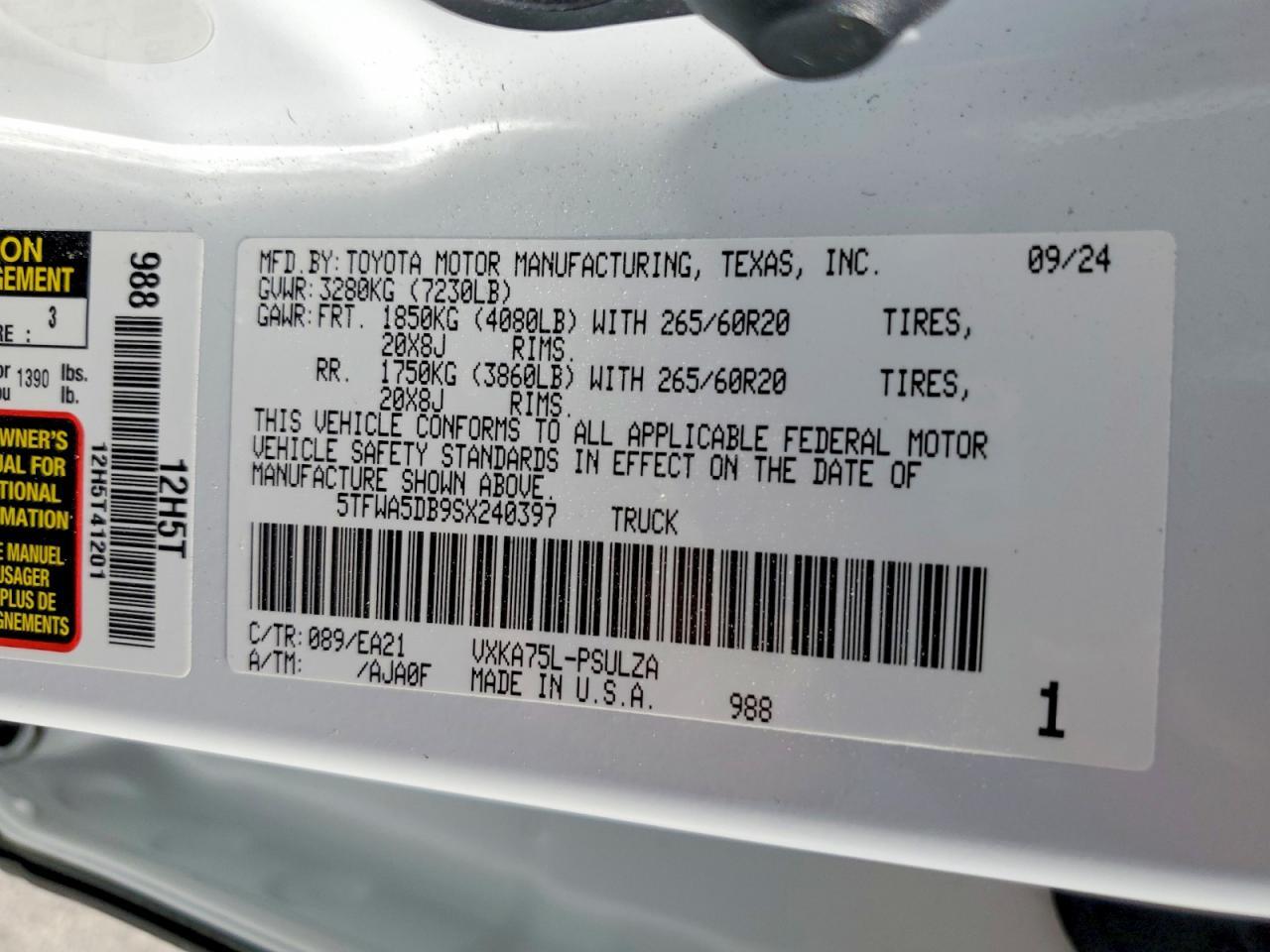 2025 Toyota Tundra Limited