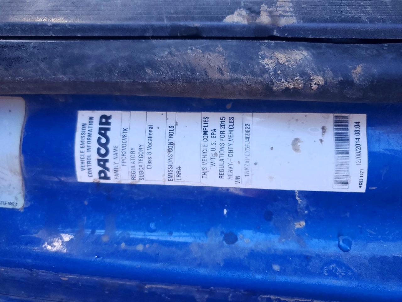 2015 Kenworth T880 Dump Truck