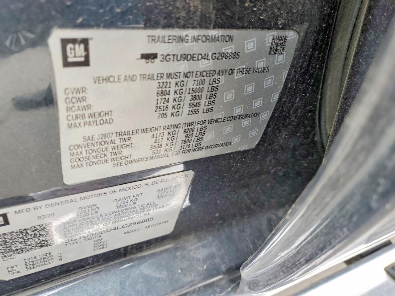 2020 GMC Sierra K1500 SLT