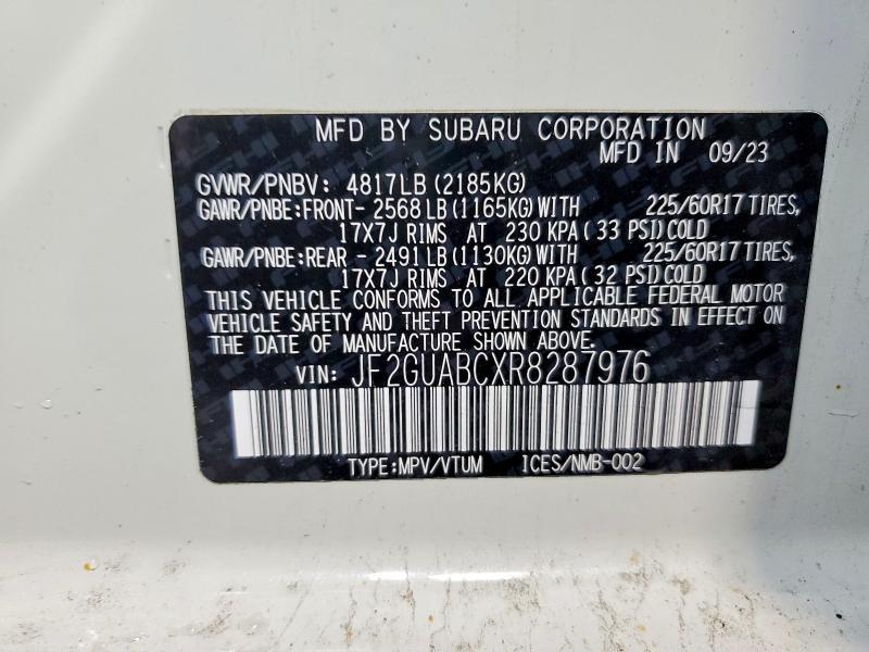 2024 Subaru Crosstrek