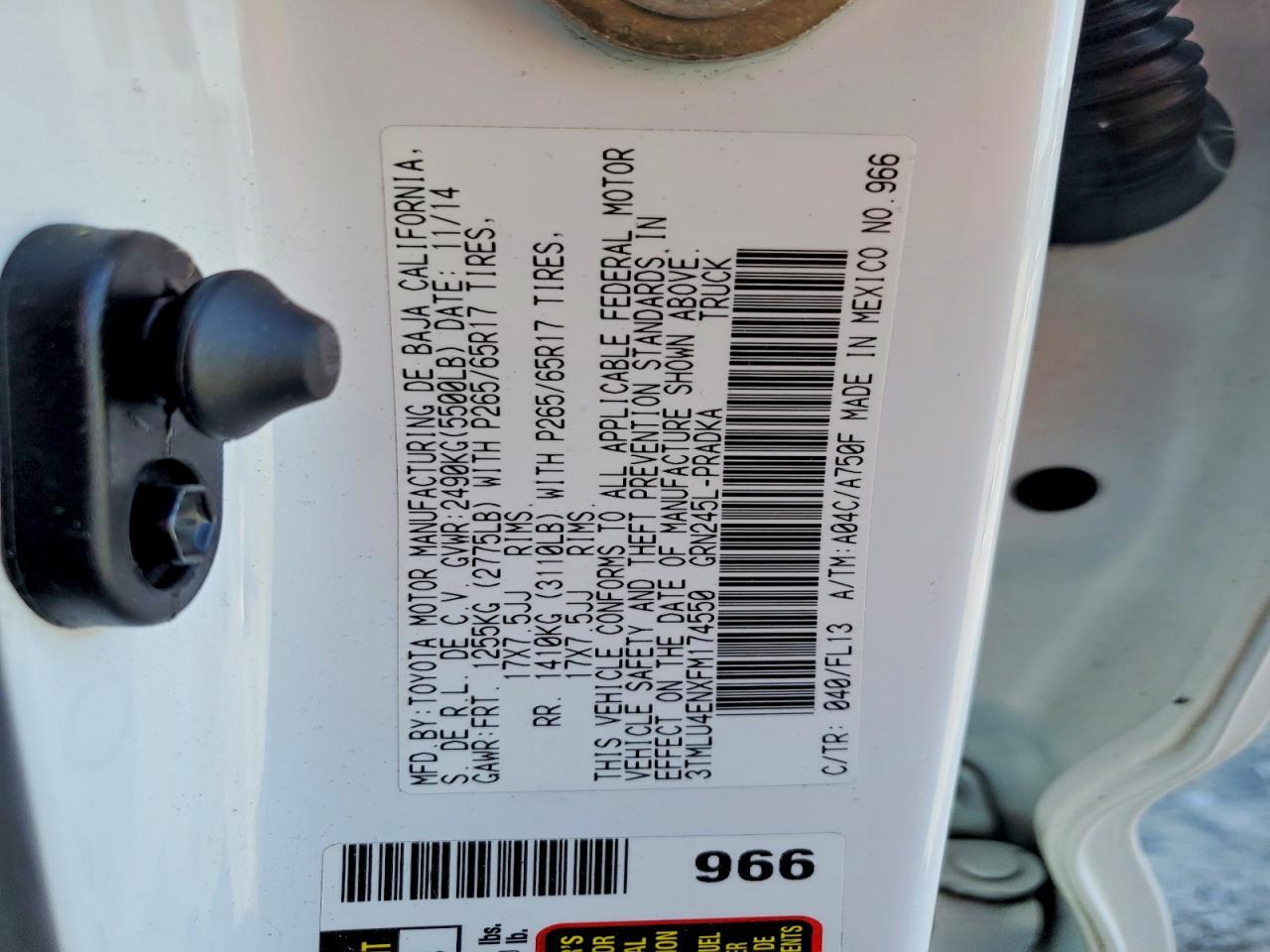 2015 Toyota Tacoma V6