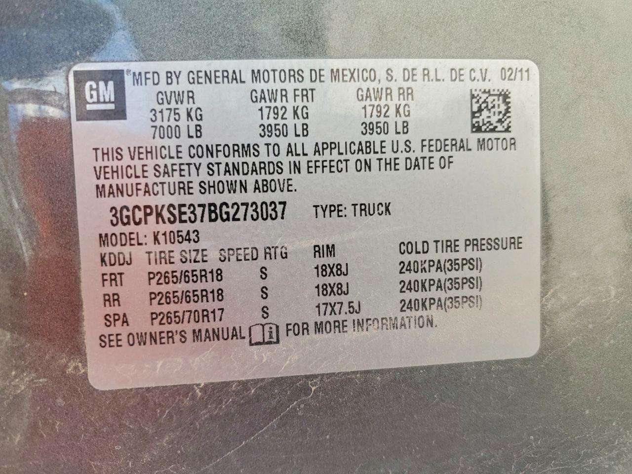 2011 Chevrolet Silverado K1500 LT