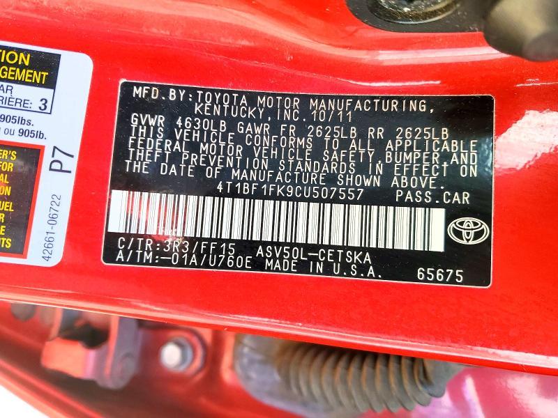 2012 Toyota Camry se