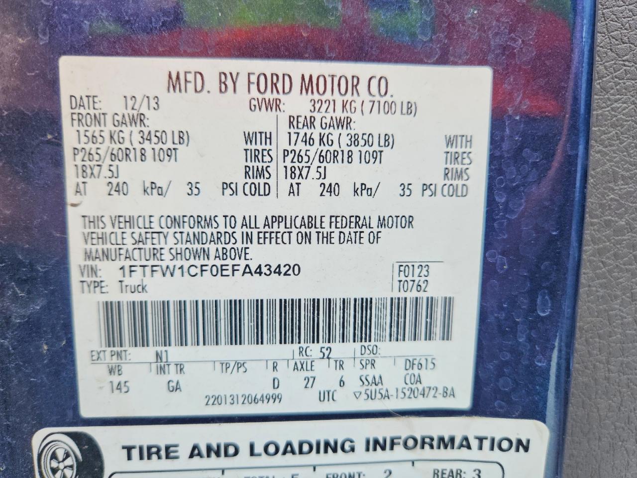 2014 Ford F150 Supercrew