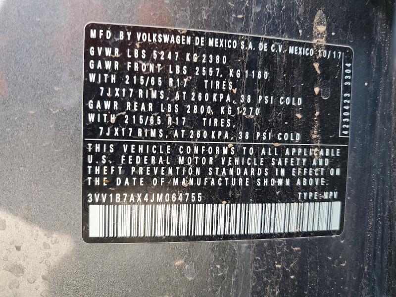 2018 Volkswagen Tiguan s