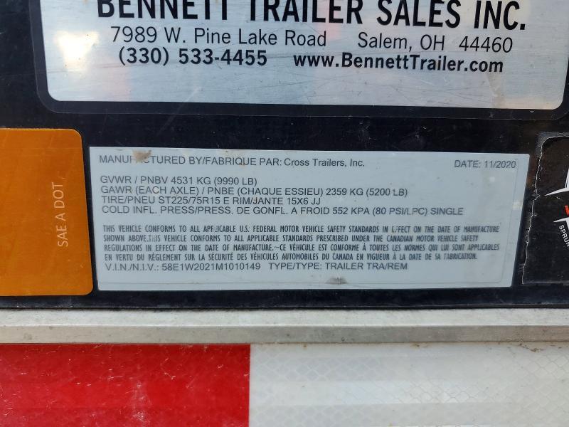 2020 Cross 2021 Cross Enclosed Cargo Trailer