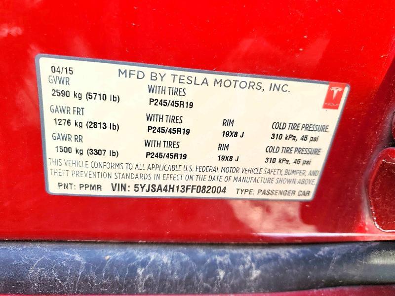 2015 Tesla Model s 85