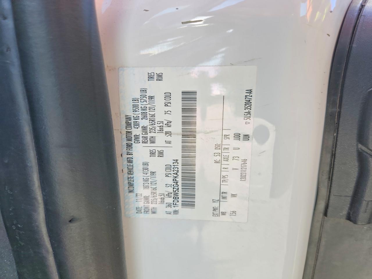 2023 Ford Transit Delivery Truck