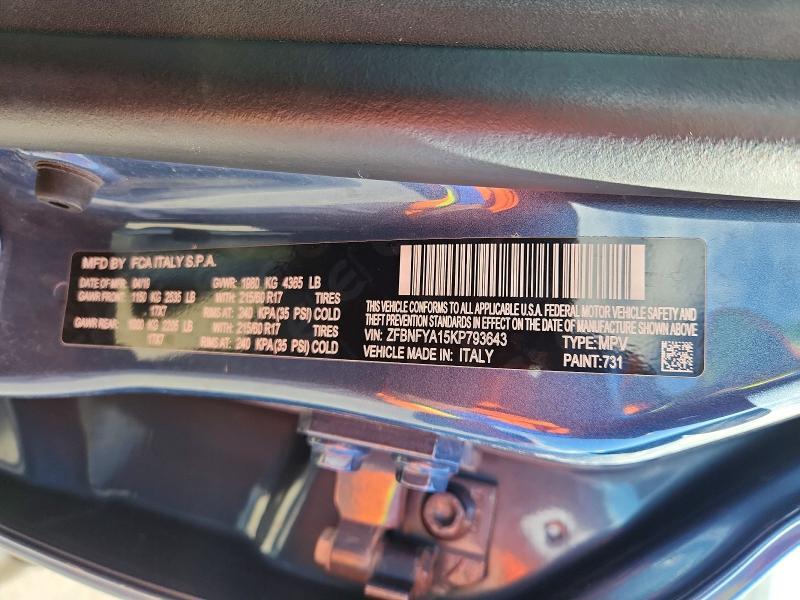 2019 Fiat 500x pop