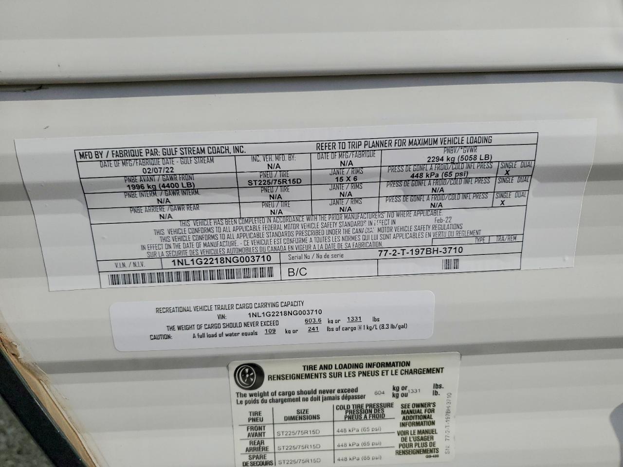 2022 Gulf Stream Ameri Lite 197BH