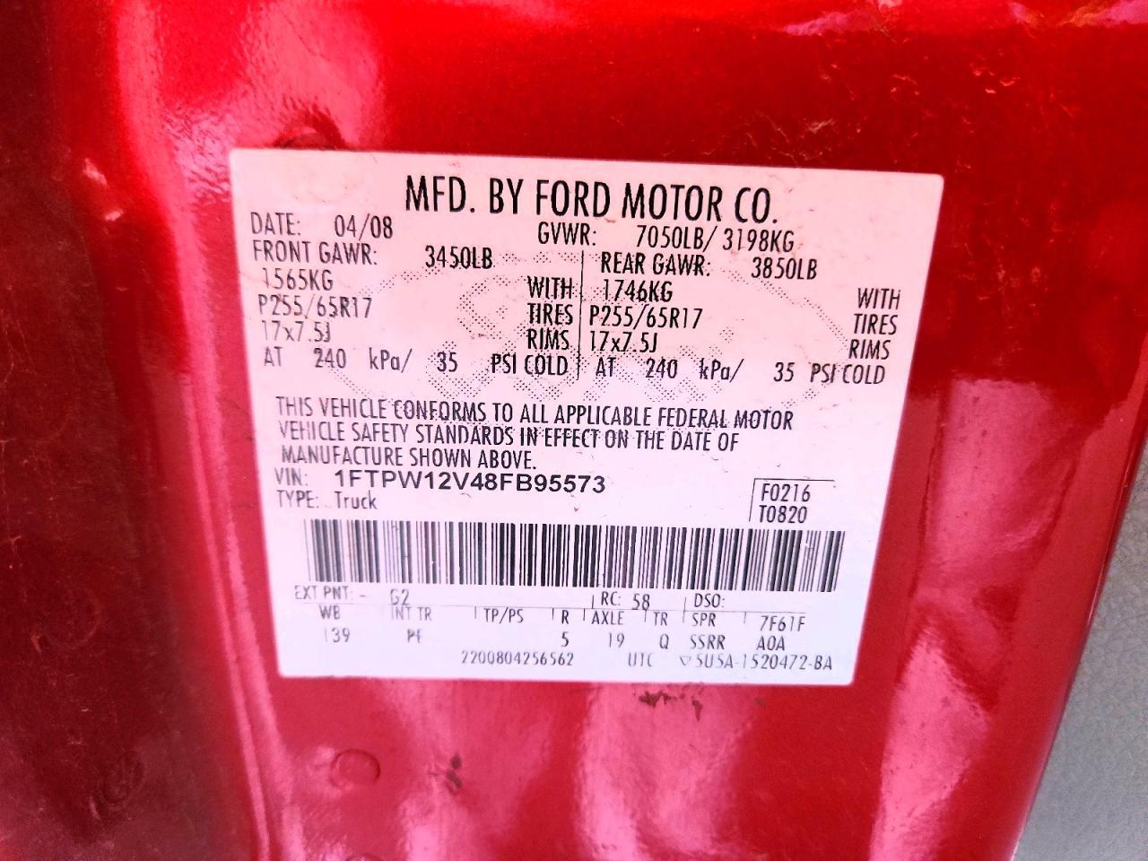 2008 Ford F150 Supercrew
