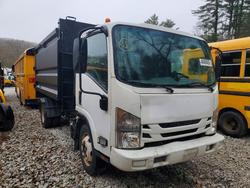 Salvage trucks for sale at West Warren, MA auction: 2017 Isuzu NPR HD Dump Truck
