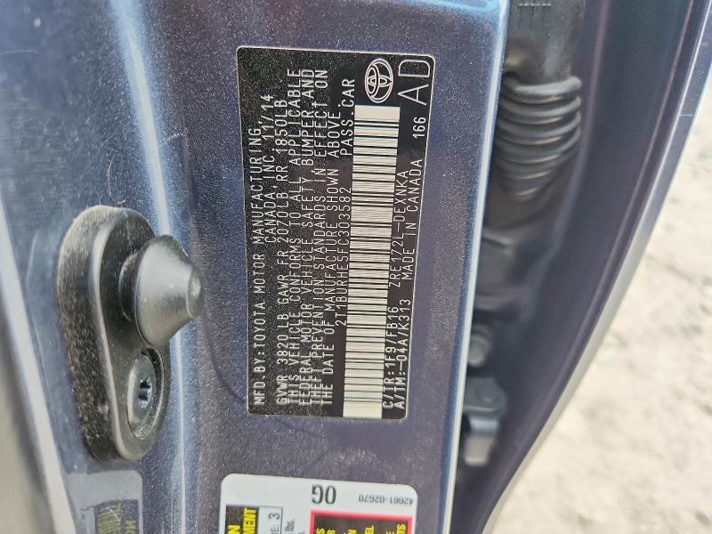 2015 Toyota Corolla le