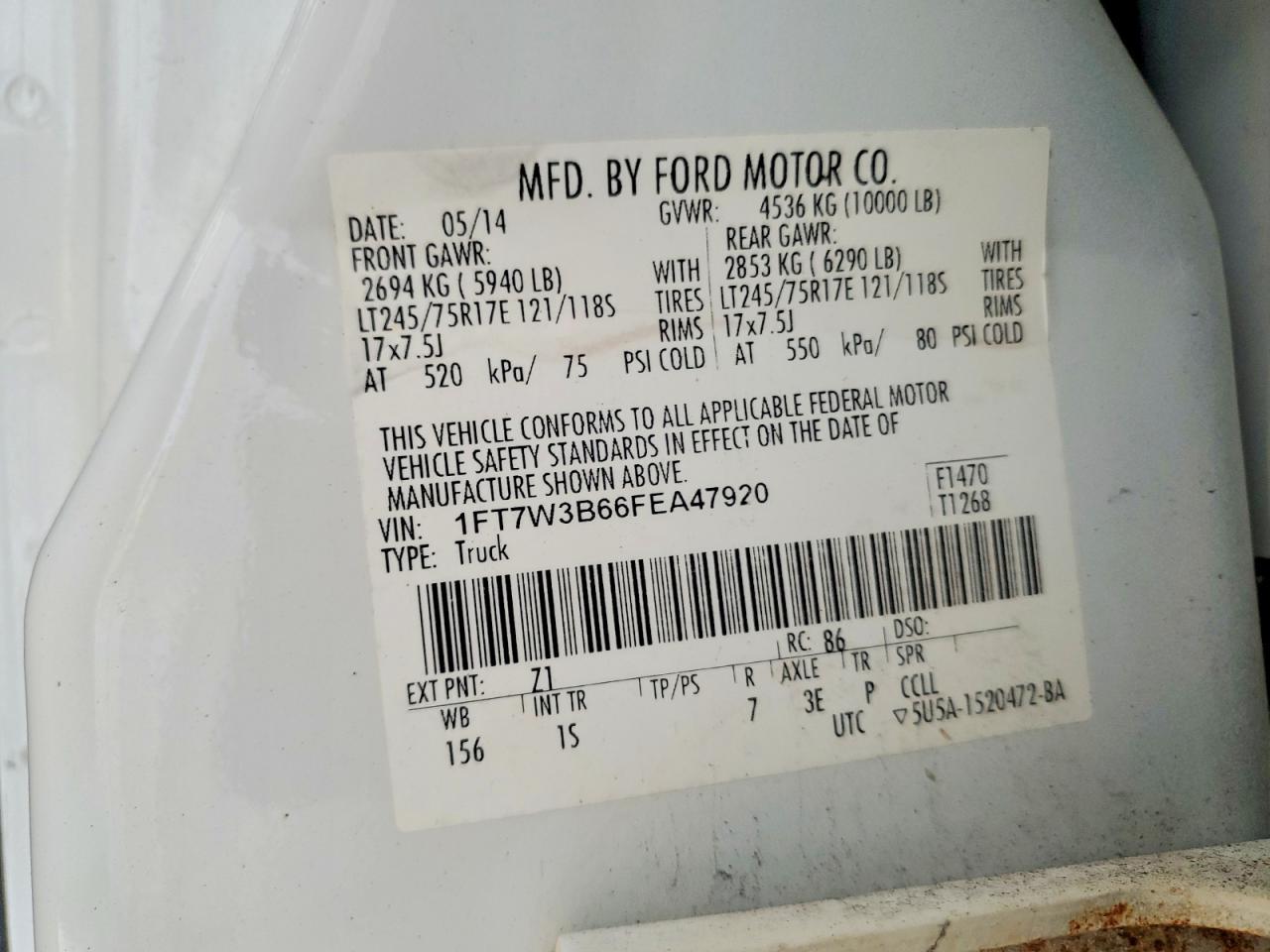 2015 Ford F350 Super Duty