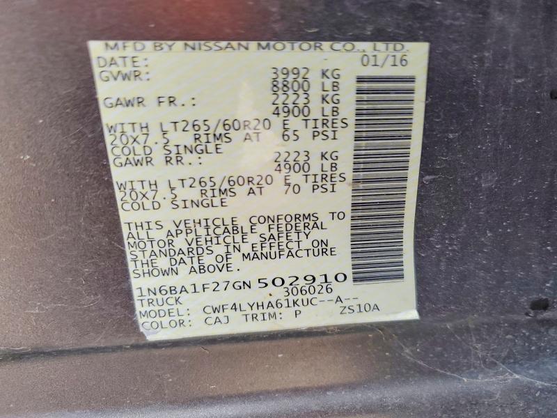 2016 Nissan Titan XD Platinum Reserve