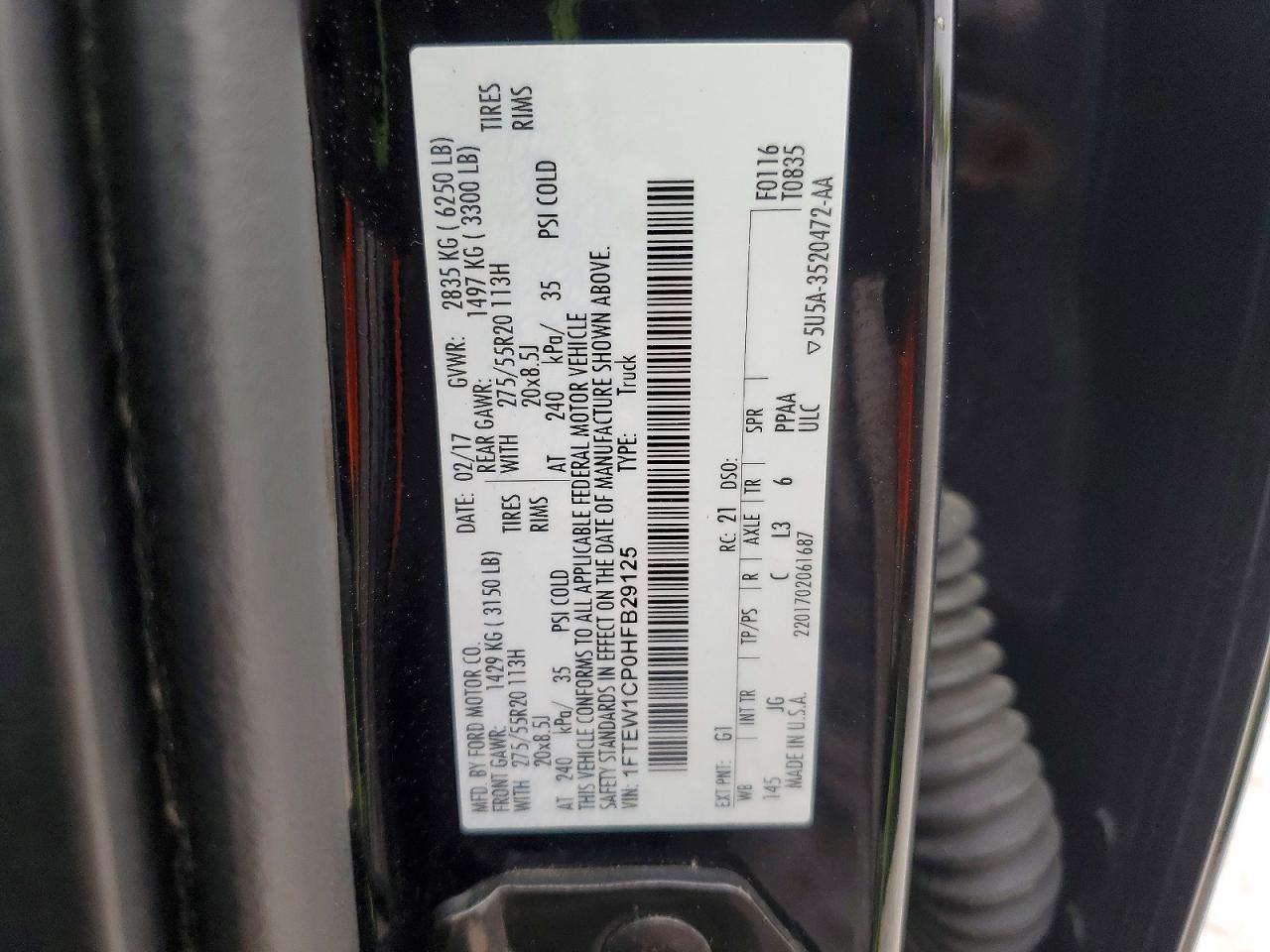 2017 Ford F150 Supercrew