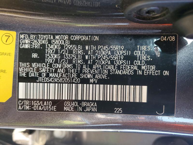 2008 Toyota Highlander Limited