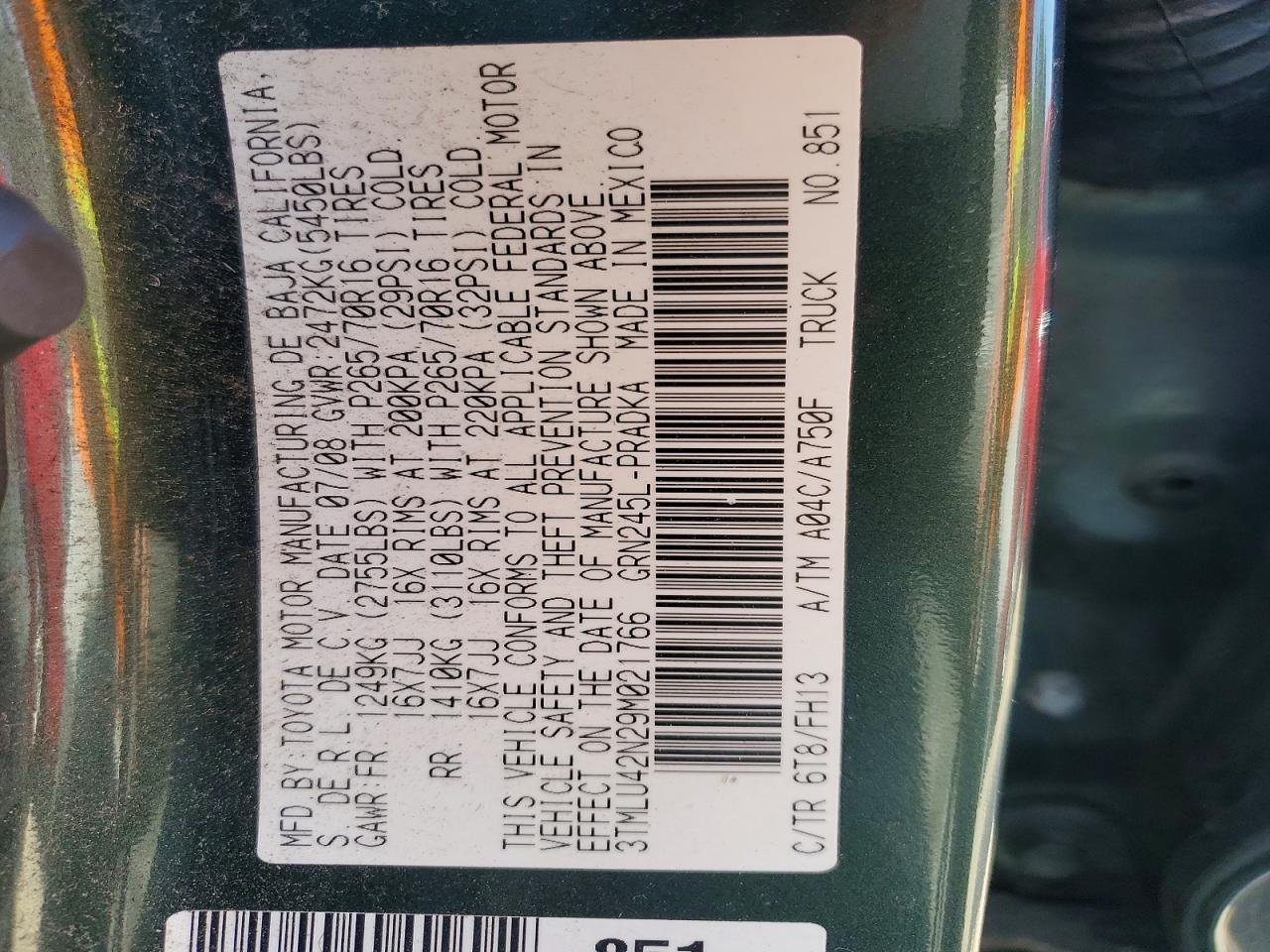 2009 Toyota Tacoma Double Cab