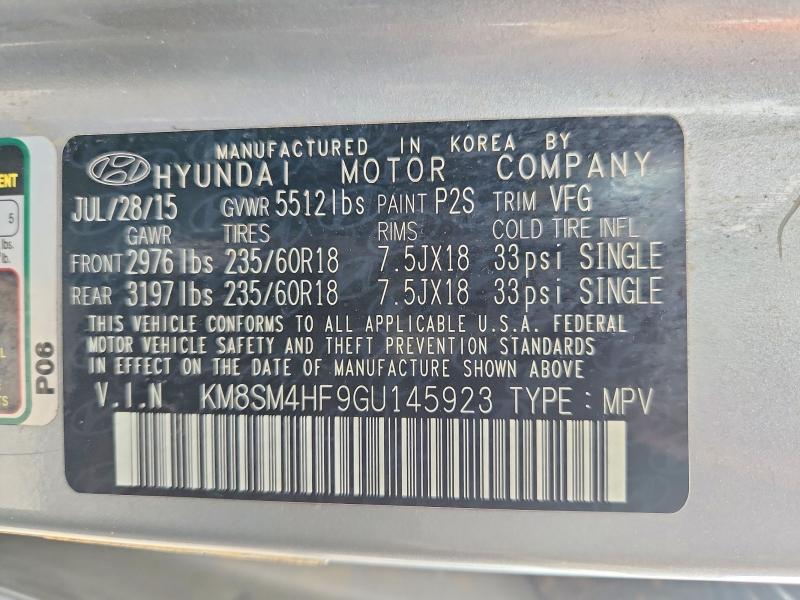 2016 Hyundai Santa fe se
