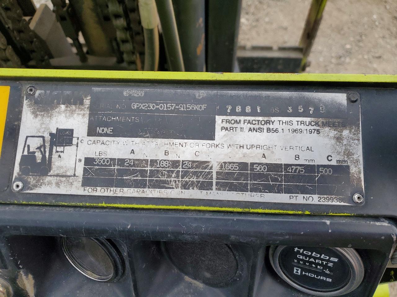 1991 Ball Forklift