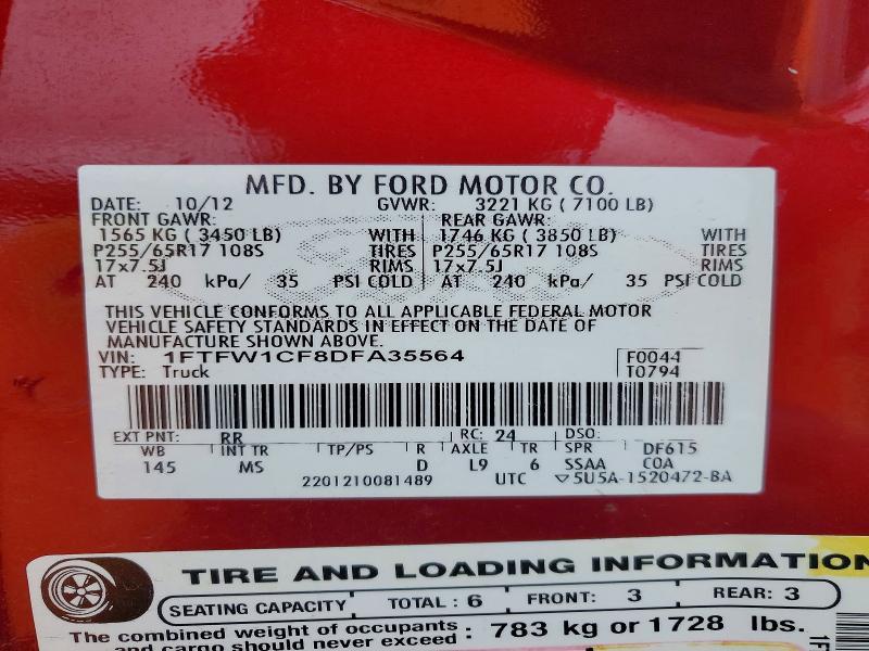 2013 Ford F150 Supercrew