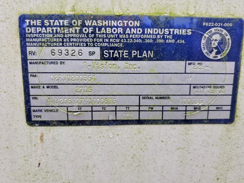 2004 R-Vision 2004 R-VISION Trail Bay Camper