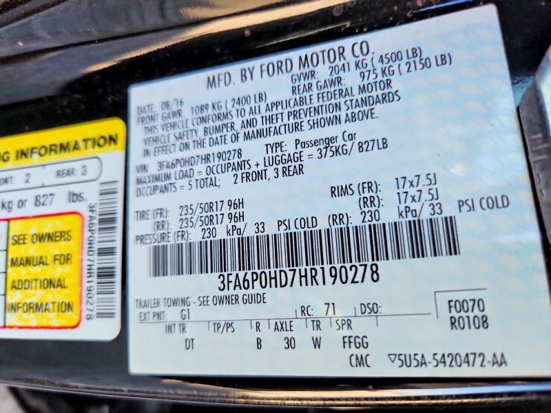 2017 Ford Fusion se