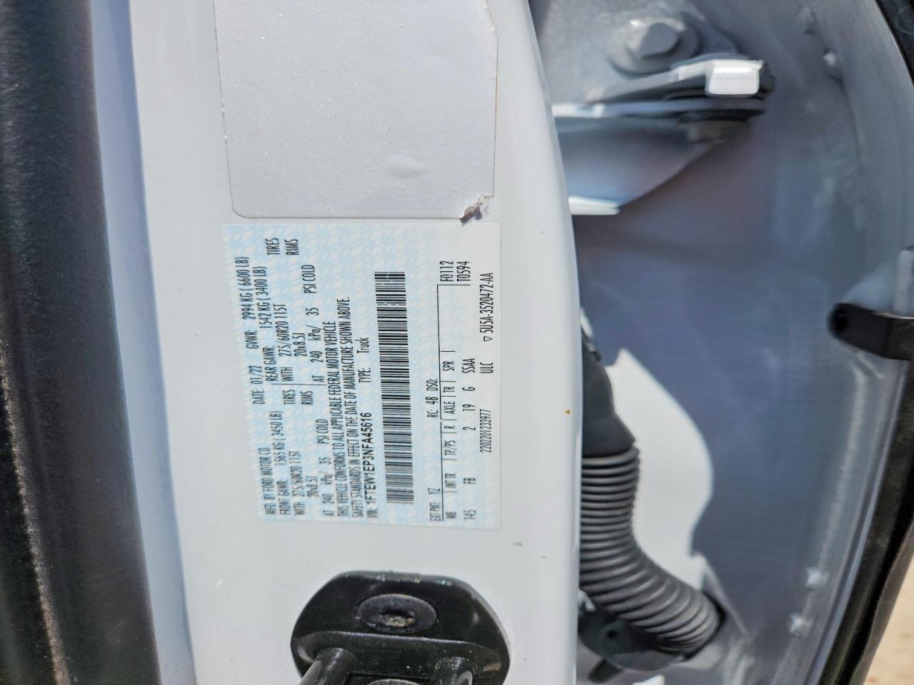 2022 Ford F150 Supercrew