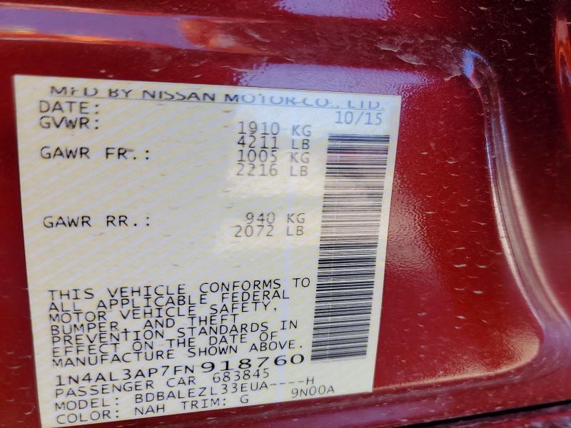 2015 Nissan Altima 2.5 s