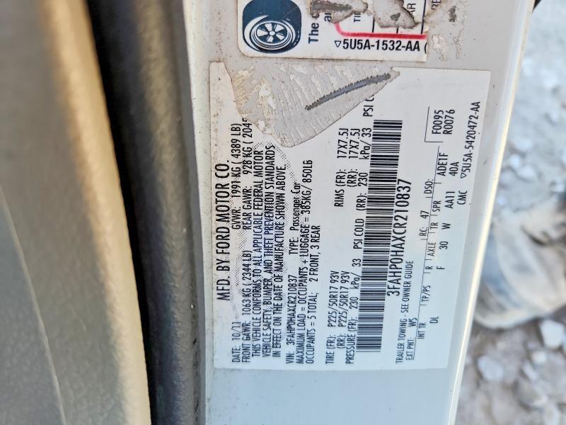 2012 Ford Fusion se