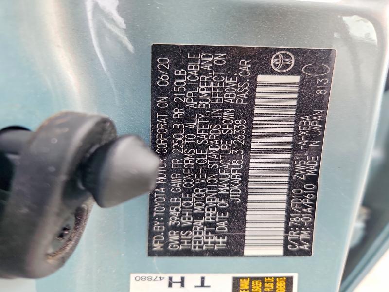 2020 Toyota Prius le