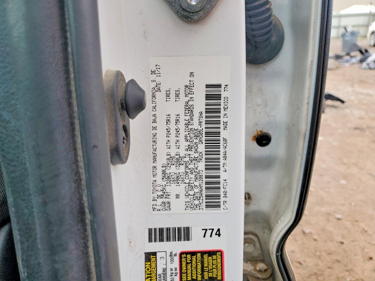 2017 Toyota Tacoma SR5 V6