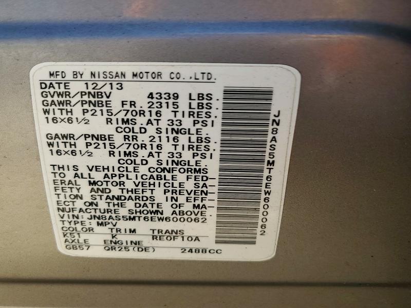 2014 Nissan Rogue Select s