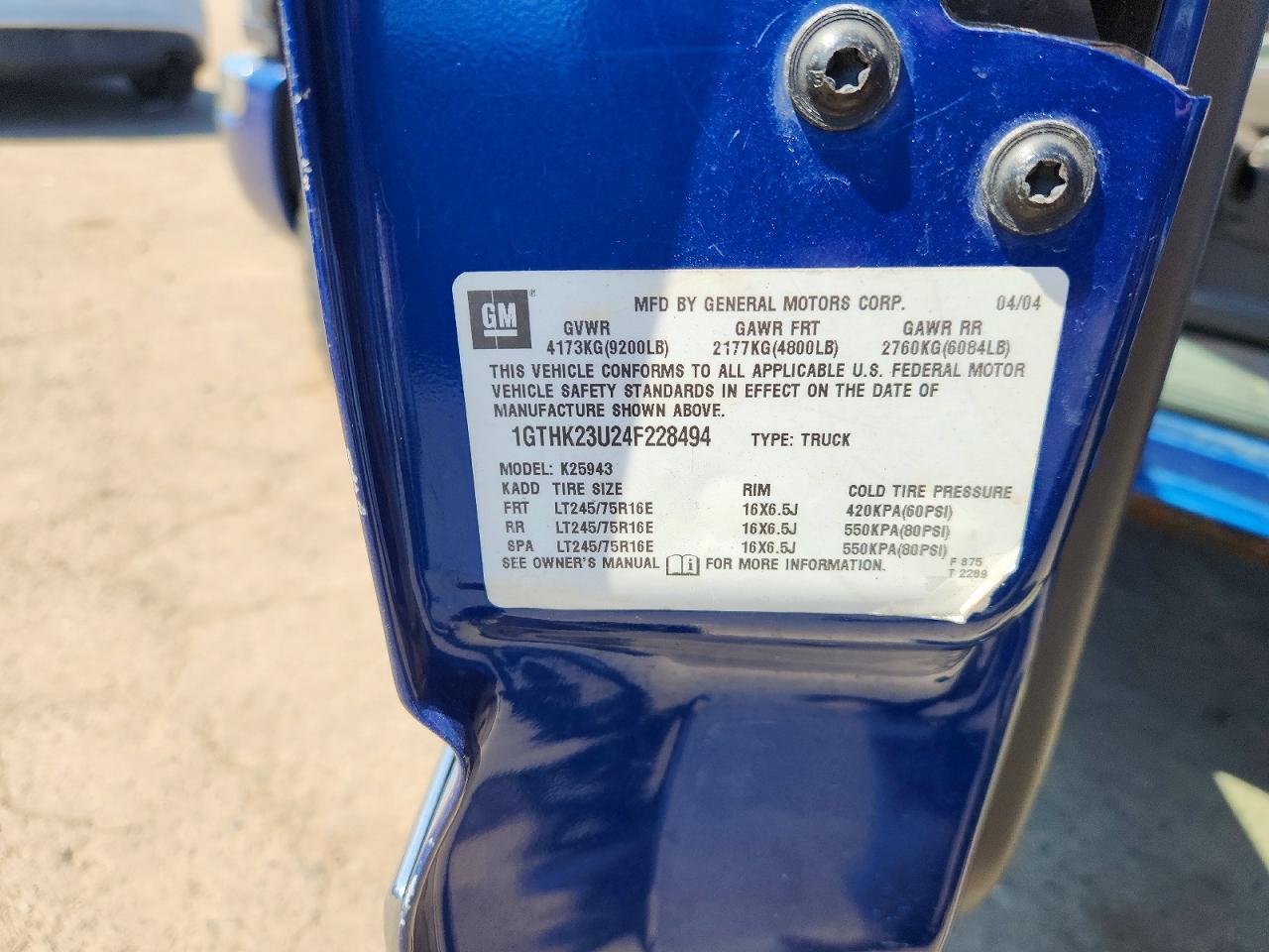 2004 GMC Sierra K2500 Heavy Duty