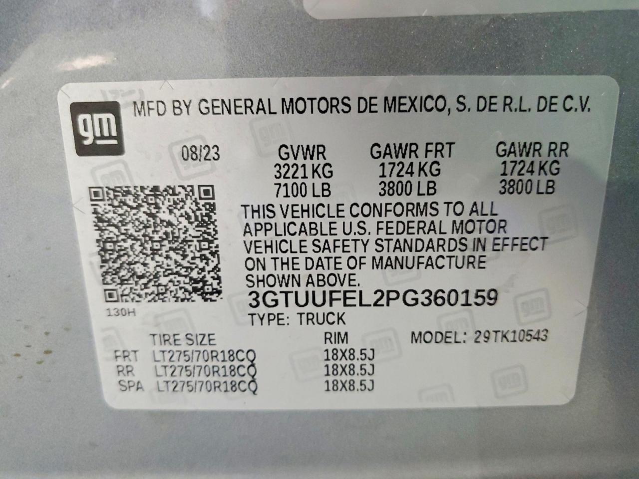 2023 GMC Sierra K1500 AT4X