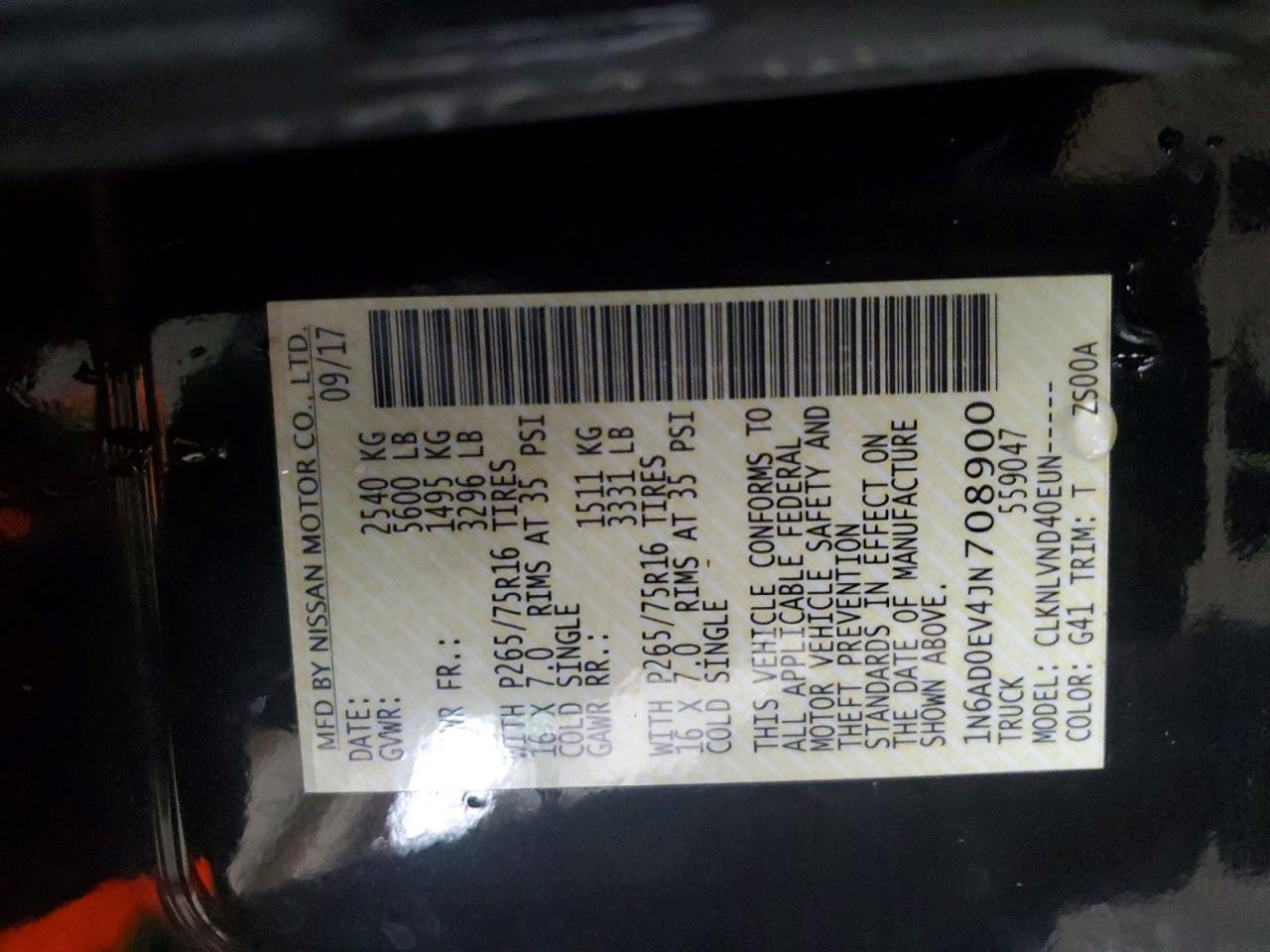 2018 Nissan Frontier PRO-4X