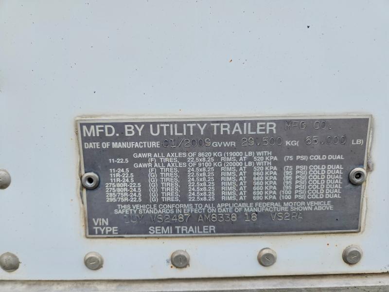 2010 Utility VS2RA Refrigerated Van Trailer