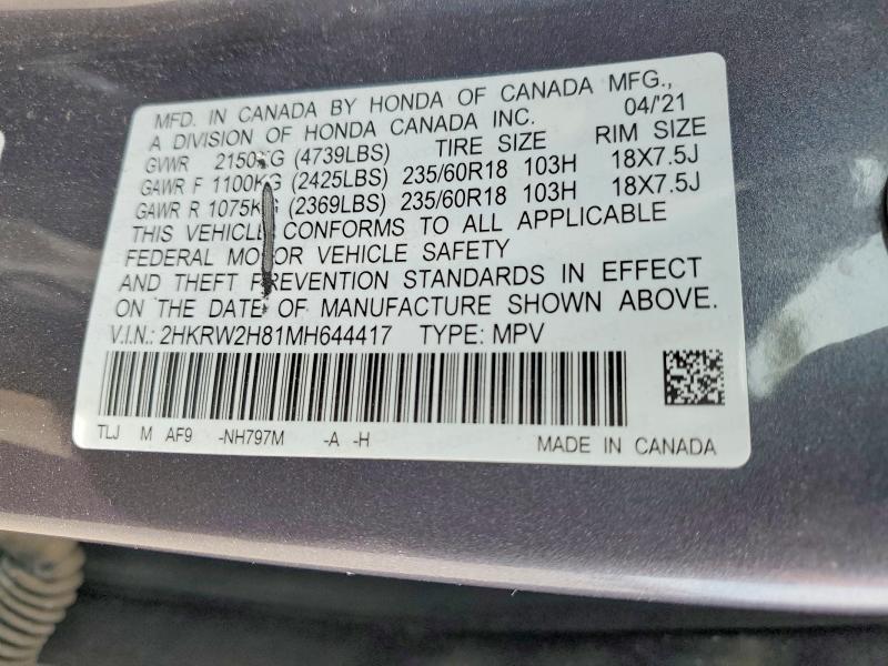 2021 Honda Cr-v exl