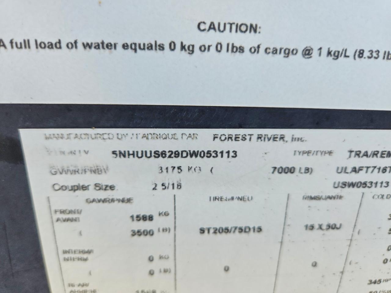 2013 Us Cargo 2013 Forest River Enclosed Cargo Trailer