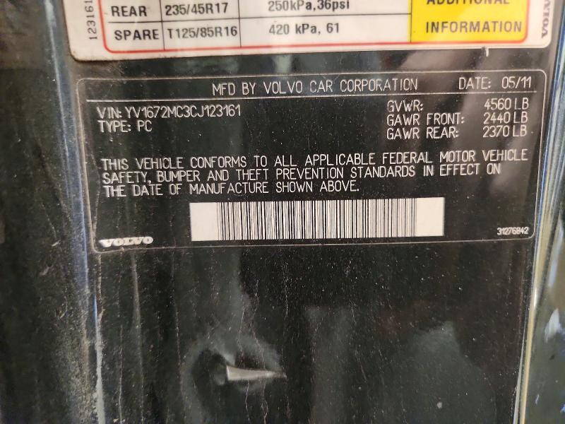 2012 Volvo C70 T5