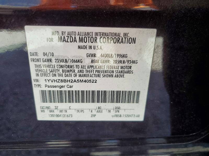 2010 Mazda 6 I
