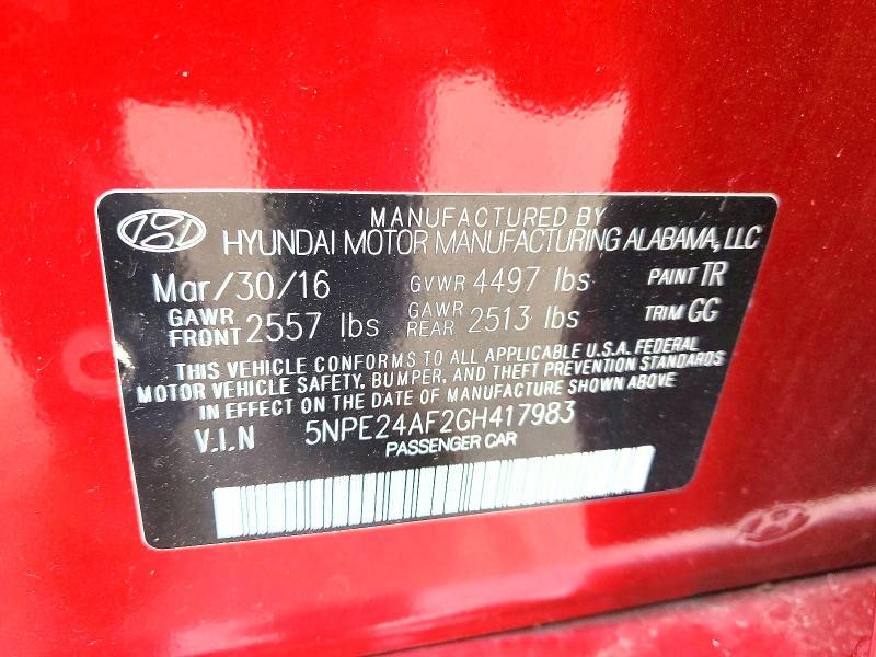 2016 Hyundai Sonata Base