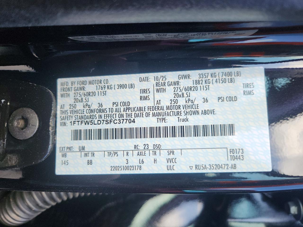 2025 Ford F150 Lariat