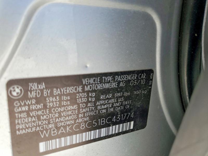 2011 BMW 750 lxi
