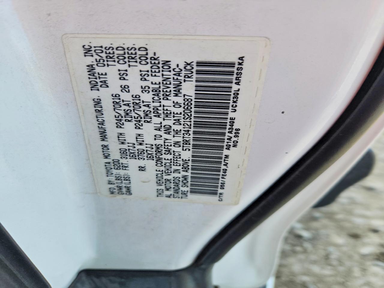 2001 Toyota Tundra SR5