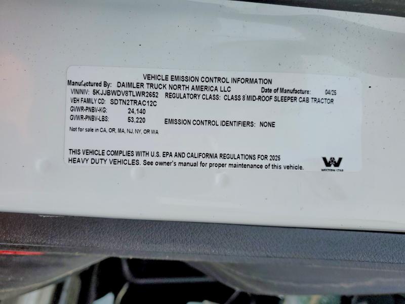 2026 Western Star 49X Chassis Semi Truck