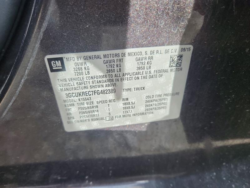 2015 Chevrolet Silverado K1500 lt