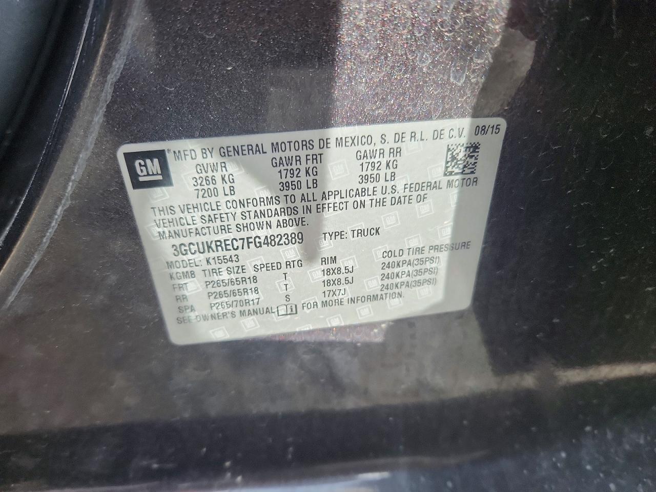 2015 Chevrolet Silverado K1500 LT